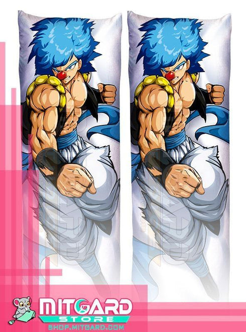 JEFFAR VLOGS Gogeta Payaso Blue Body pillow Dakimakura hugging case comic - 50cmx150cm / Peach Skin / 2 Sides Printed - 1